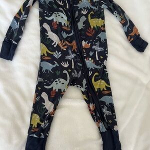 Little Sleepies Dinosaur Print Footie - Multicolor